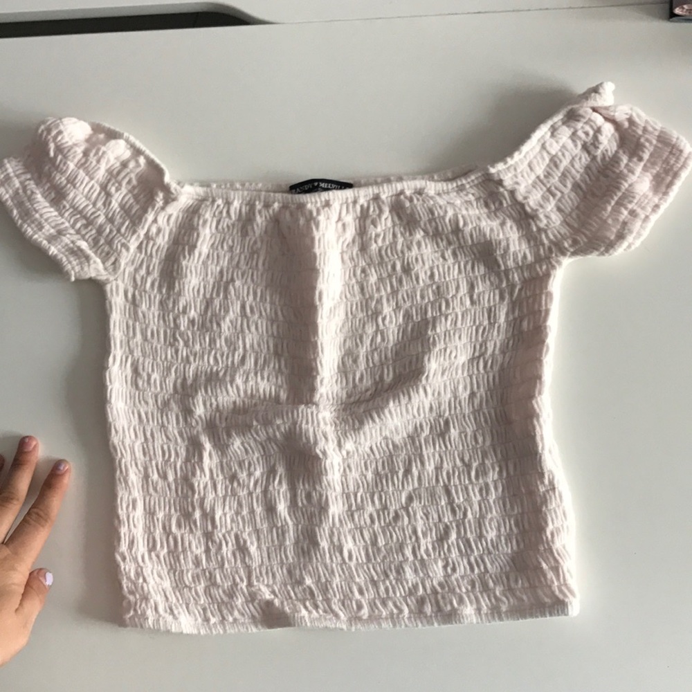 Off the shoulder crop top